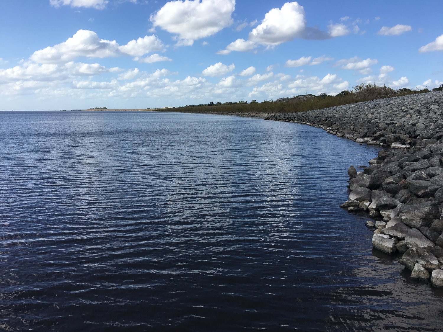 LAKE OKEECHOBEE — Heavy rainfall in recent weeks has brought water pouring into Lake Okeechobee from the north about 10 times faster than it has been released to the south, causing the lake level to rise rapidly.
